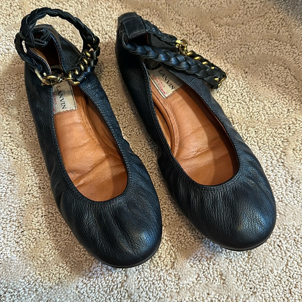 Lanvin Ballet Flat with ankle strap